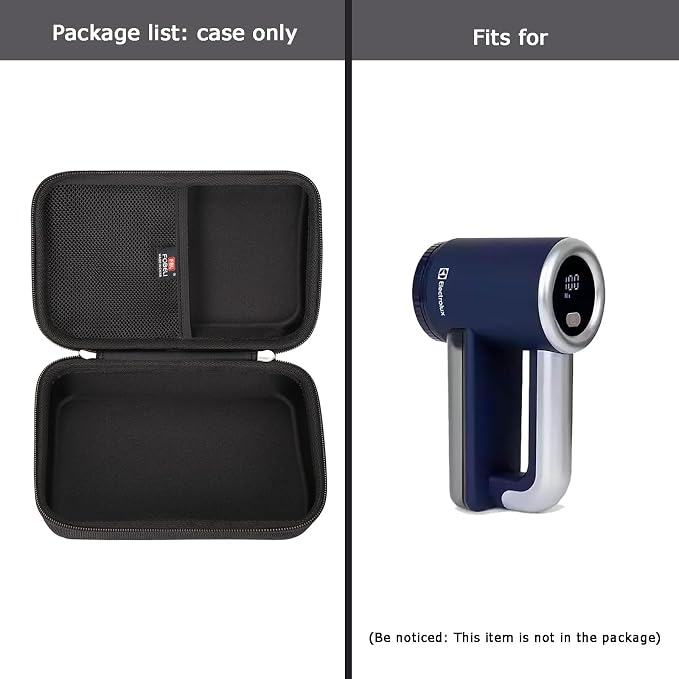 FBLFOBELI Fabric Shaver Storage Case Compatible with Electrolux/iRUNTEK/BEAUTURAL Rechargeable Fabric Shaver, Travel Carrying Case for Most of Rechargeable Lint Remover Set