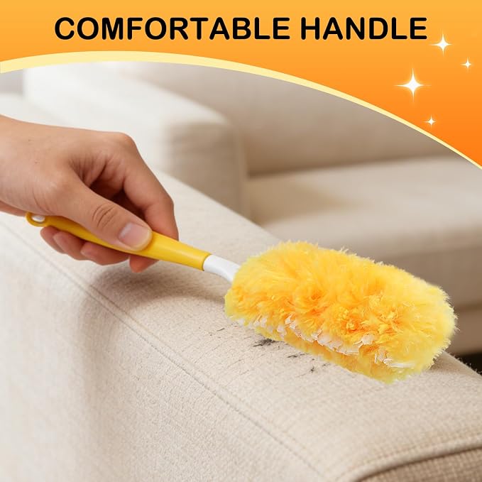 SetSail Heavy Duty Duster Refills for Swiffer Duster with 1 Handle，30 Count | Disposable Duster Refill for Cleaning Multi Surface 360 Duster Cleaner Kit for Ceiling Fan, Blind, Furniture