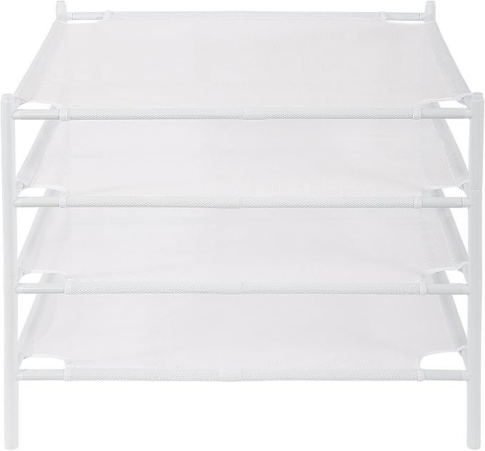 STO STO Sweater Drying Rack, 4-Pack Stackable Mesh Clothes Drying Rack, Laundry Drying Rack for Sweaters, Socks, Toys, White