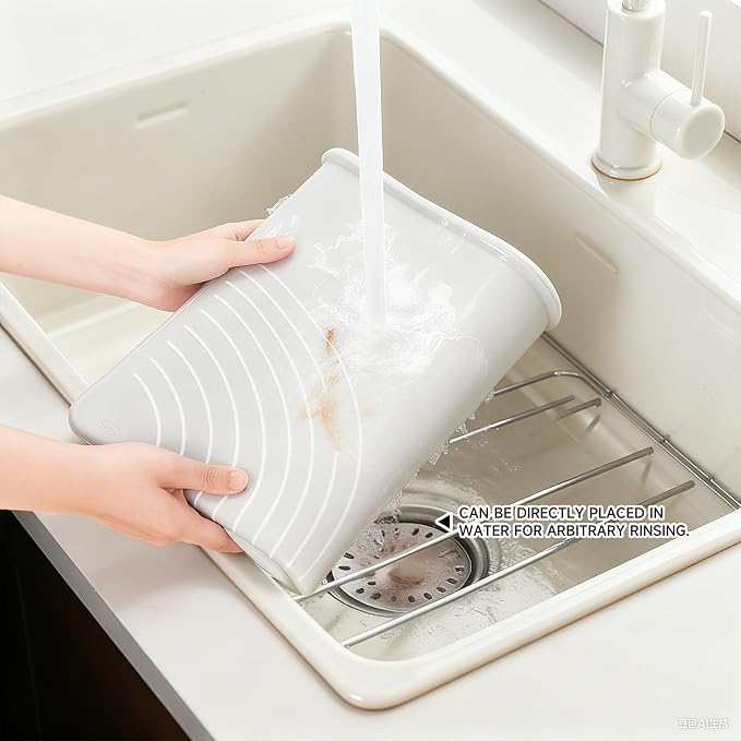 LCOCWMYS Silicone Baking Mat 31"L x 24"W Silicone Baking Mat with Raised Lip, Ideal for Making Pastries, Bread, Cookies, Pizza, Fondant, Pasta