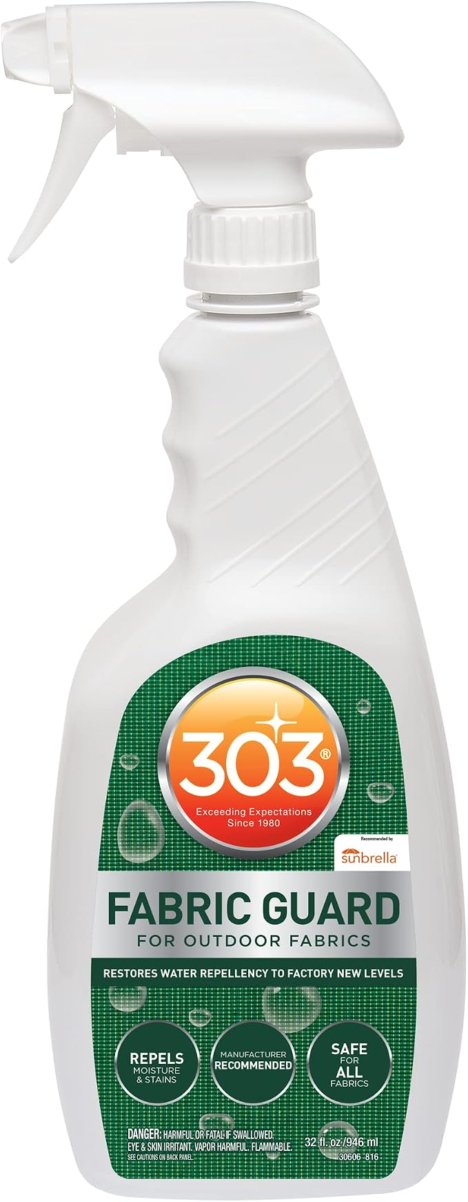 303 Fabric Guard Water Repellent for Outdoor Fabrics, 32 oz