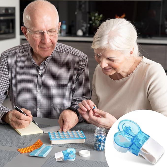 Portable Pill Taker 4 Pack Pill Popper for Blister Packs Pills Opener Tool for Nurses Household Gadgets Pills Punchers