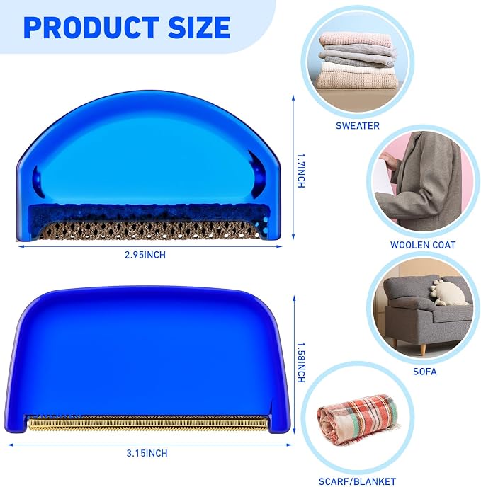 Boao 20 Pieces Sweater Combs to Remove Pilling Sweater Defuzzer Multi-Fabric Shaver Comb Wool Pilling Remover Pills, Fuzz from Clothes (Retro Luxury)
