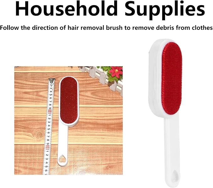 Pet Brush Reusable Washable Plastic Double-Sided Clothes Coat Garment Lint Remover