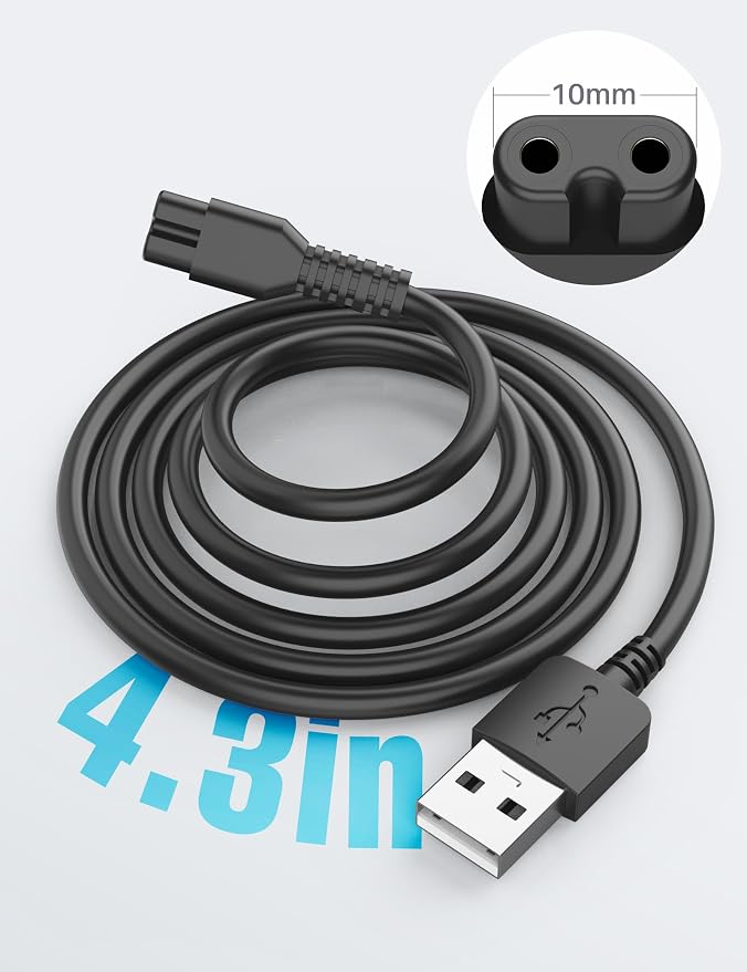 POPCHOSE Replacement USB Charging Cable Fabric Shaver SN2268 | Fit for Bymore Lint Remover SN2268 Fuzzs Pills Pilling Trimmer 5V Power Cord Charging Line