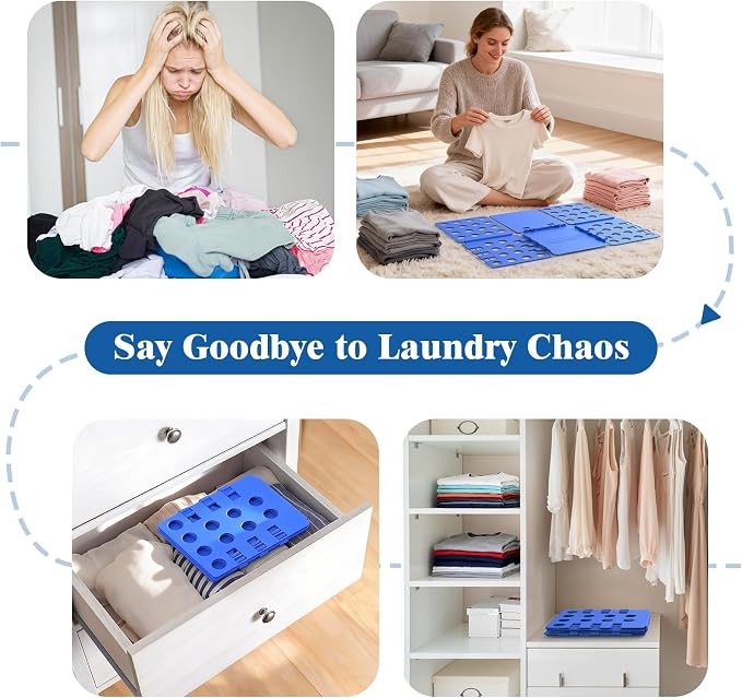 Shirt Folder Durable Shirt Folding Board for Tshirt Organizer Laundry Liner | Easy and Fast Folding, Folding Clothes for Adults and Kids