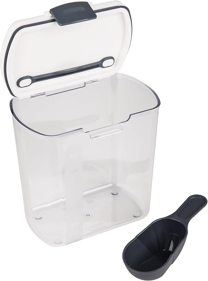 ProKeeper 2.5-Quart Grain Storage Container with Hinged Lid, Clear – BPA-Free, Airtight Seal, 5.5 x 7.65 x 7.25"