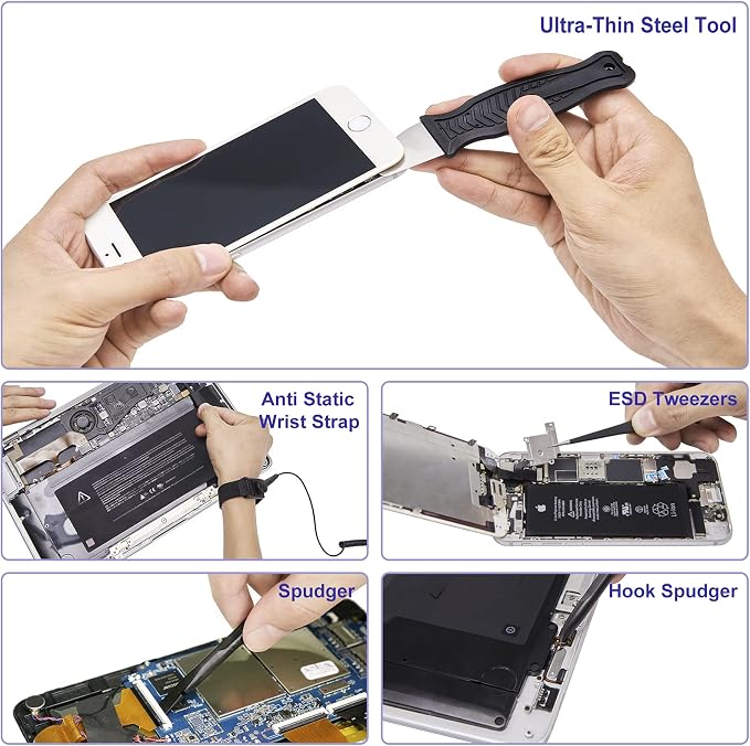 STREBITO 79 in 1 Computer Screwdriver Kit with Anti Static Wrist Strap | 58 Precision Magnetic Bits, Precision Screwdriver Set Electronics Repair Tool Kit for Computer, Laptop, PC, Cell Phone, PS4/5
