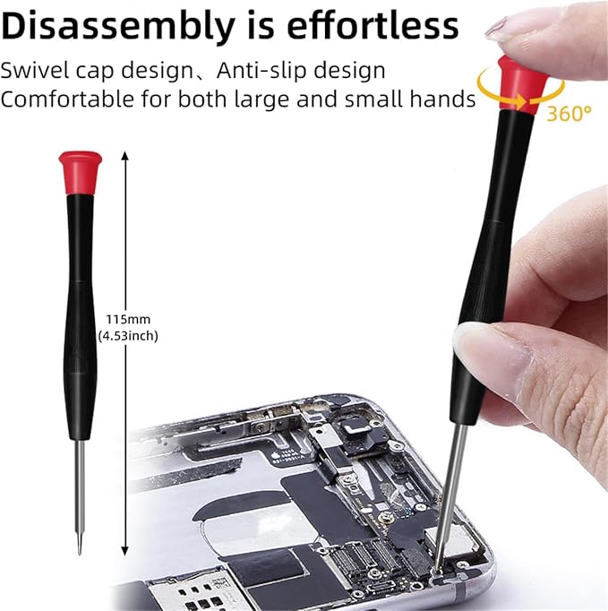 22 in 1 Repair Tool Kit, 22-Piece Opening Pry Tool Screwdriver Set, Electronics Magnetic Precision Screwdriver Set for iPhone,iPad,Computer,Cell Phone,Laptop,Tablet,MacBook,Watch,Camera, etc