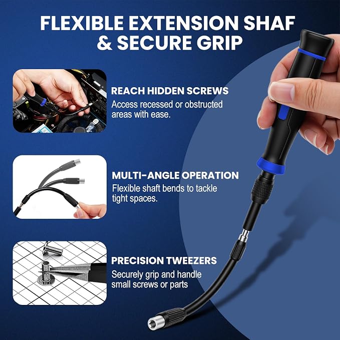 152-in-1 Precision Screwdriver Set, Electronics Repair Kit with Magnetic CR-V Bits, Phone Laptop Repair Tool Kit for iPhone, MacBook, PC, Game Console, Tablet, Cameras, Drones