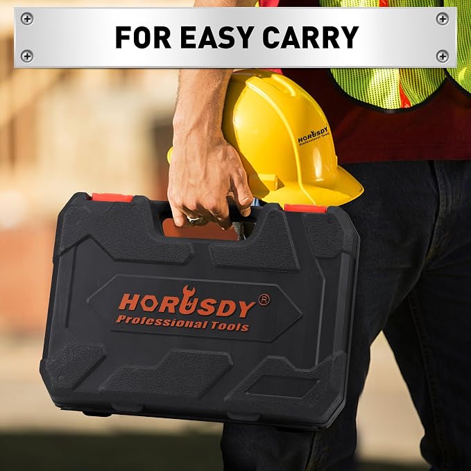 HORUSDY 11-piece Magnetic Screwdriver Set with Case, 5 Phillips & 5 Flat Head Tips with Magnetizer demagnetizer Precision Screwdriver Set