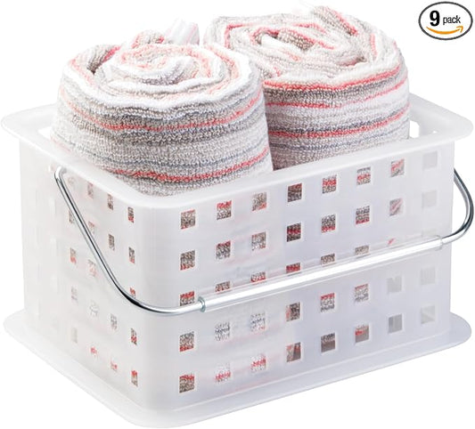 InterDesign iDesign Small Shower Caddy, Clear Frost (Pack of 9)