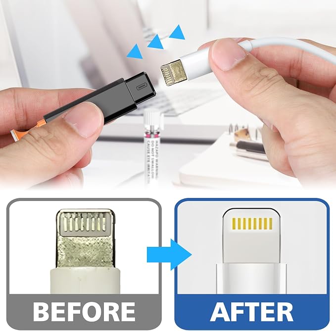 13-in-1 for iPhone Cleaning Kit Charging Port Cleaner with Portable Case | Multi-Tool Phone Cleaner for Repair iPhone AirPods Pro iPad (Type C) Charging Port Speaker, Lightning Cables, Connectors