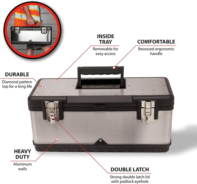 Performance Tool W54020 20-Inch Tool Box, Steel