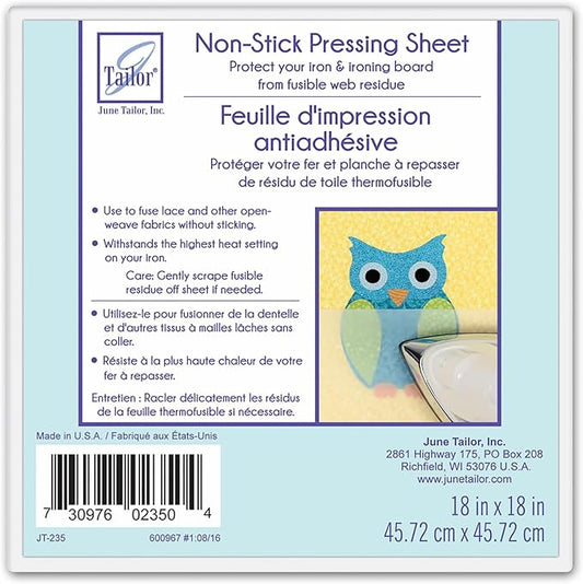 June Tailor Non Stick Pressing Sheet 18x18"