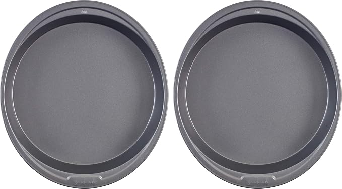 GoodCook 9-Inch Round Nonstick Cake Pan Set (2-Pack) – Heavy-Duty Carbon Steel Bakeware with Easy-Clean Non-Stick Coating – Oven & Dishwasher Safe Baking Pans for Layer Cakes, Cheesecakes, and More