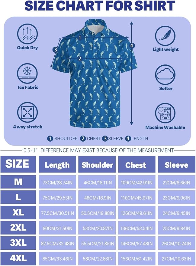 Polo Shirts for Men Moisture Wicking Mens Polo Shirts Patriotic Shirts for Men