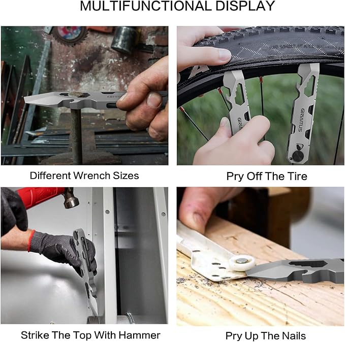 EDC Pry Bar Multitool with Bi-Directional Ratchet Screwdriver, Men Gifts | Everlasting Pen, Wrenches, Crowbar, Bottle and Box Opener Your Versatile Companion for Everyday Carry and Camping Accessories