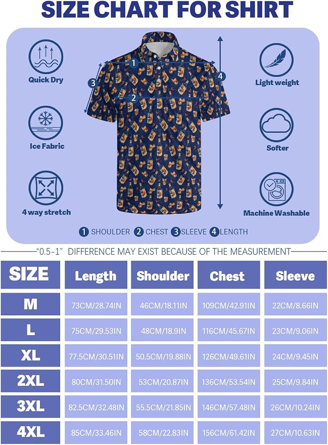 Polo Shirts for Men Moisture Wicking Mens Polo Shirts Patriotic Shirts for Men