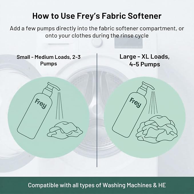 FREY Plant-Powered Fabric Softener, 2-Pack, Cedar Grove
