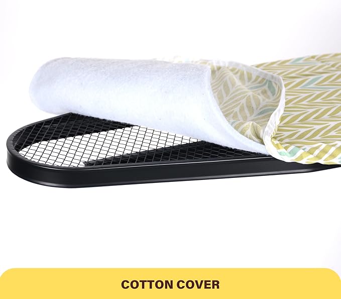 veiox Ironing Board, Metal Construction Iron Board,Extra Thick Padded Cover, Stable Structure, Height Adjustable, Foldable