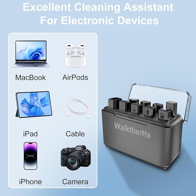 13-in-1 for iPhone Cleaning Kit Charging Port Cleaner with Portable Case | Multi-Tool Phone Cleaner for Repair iPhone AirPods Pro iPad (Type C) Charging Port Speaker, Lightning Cables, Connectors