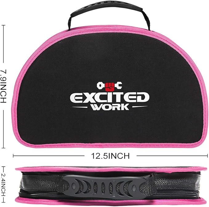 89 Piece Pink Tool kit, Ladies Hand Tool Set with Easy Carrying Round Pouch Household Tool Kit Perfect for DIY, Home Maintenance and Dorm Repair | Compact & Portable, Perfect for DIY & Home Repair, Includes Round Storage Pouch
