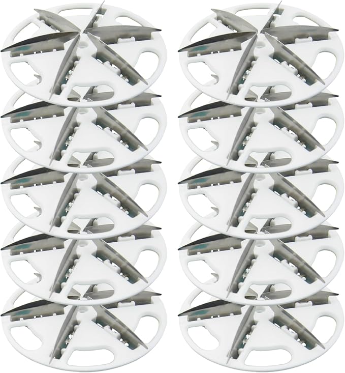10-Pack Fabric Shaver Replacement Blades, 57mm Alloy Pill Shaver 6-Blade Head for Efficient Lint & Pill Removal