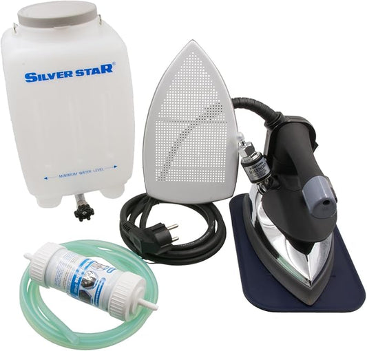 Gravity- Feed Steam Iron ~ Silver star ES-300