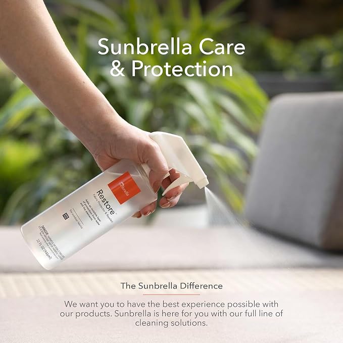Sunbrella Restore Fabric Protector | Water-Repellent Spray for Outdoor Fabrics | Easy Use, Non-PFAS | Protect & Restore Upholstery | 32 fl oz