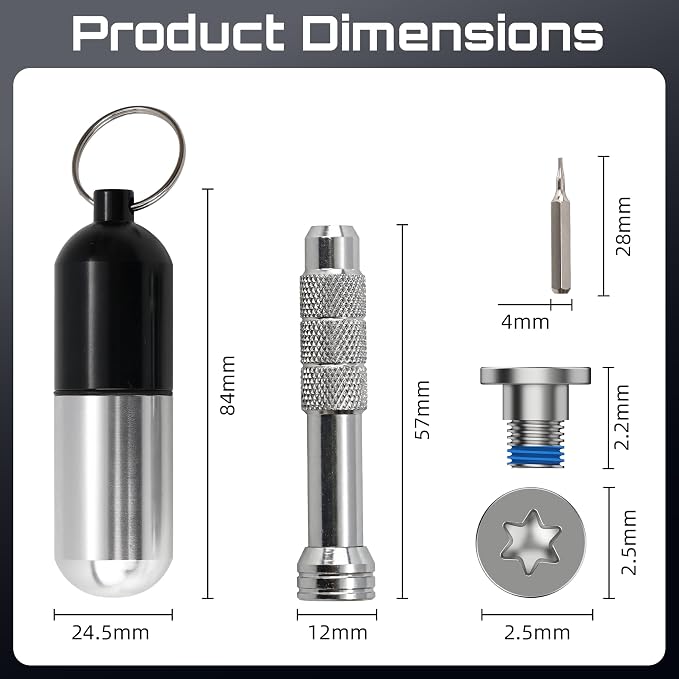 Screwdriver & Screw Repair Kit for Ray-Ban Meta & Oakley Meta Smart Glasses | Portable Magnetic Glass Temple Repair Tool Set for Ray-Ban Meta Gen 2/1, Meta Blayzer/Scriber Optics Gen 2 & Oakley Meta HSTN
