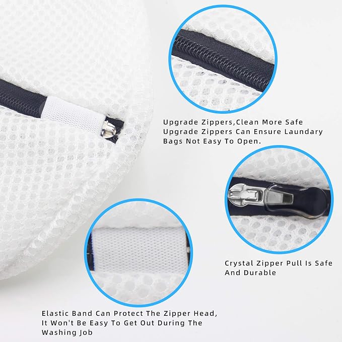 GOGOODA Mesh Laundry Bags for Delicates Durable Protective Wash Bags | Travel Storage Bags for Intimates Lingerie 2PCS(2 Shoe wash Bags(10.23 * 16.53in))