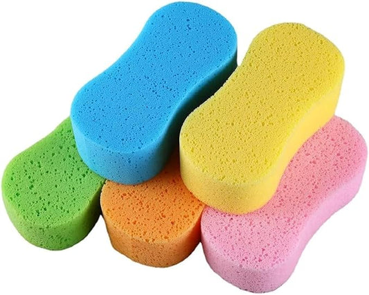 Car Wash Sponge, 3 Pack Extra Thick Large Colorful Cleaning Sponge | 8.7"X4.3"X2.4",Longer Lasting,No Scratch Surfaces,Multi-Purpose for Bathroom Kitchen Bike Boat
