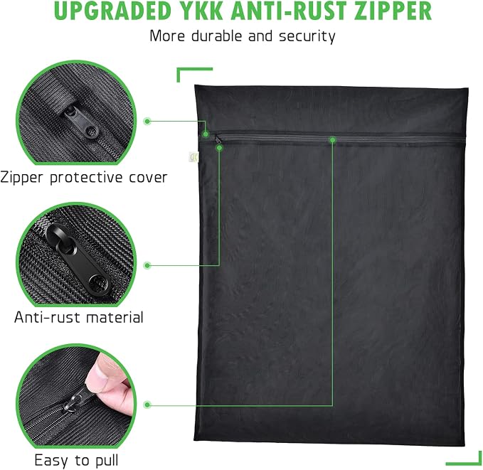 2 Pack Mesh Laundry Bags 24 x 32 inch Laundry Garment Bag Mesh Large Lingerie Wash Bags Zippered Garment Washing Net for Underwear Hosiery Blouse Sweater Dress Don't Drying, Melting 140-176℉ | Reusable Laundry Bag Mesh Lingerie Wash Bags Zippered for U...