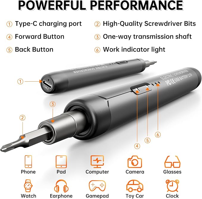 88-IN-1 Mini Electric Screwdriver Set is a comprehensive electric precision tool kit designed for electronics repair and DIY projects.