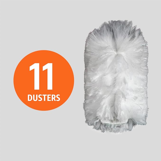 Amazon Basics 360° Heavy Duty Duster Refills, Picks up and Traps 2X More Allergens, 11 Count, Pack of 1
