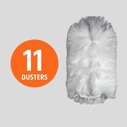Amazon Basics 360° Heavy Duty Duster Refills, Picks up and Traps 2X More Allergens, 11 Count, Pack of 1
