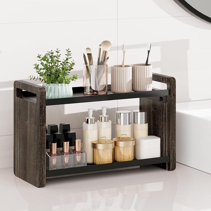 Bathroom Counter Organizer，Bathroom Sink Organizer，Vanity Organizer | Bathroom Organizers and Storage，Bathroom Countertop Organizer，Counter Shelf，Cologne Stand，Perfume Stand，Bathroom Decor