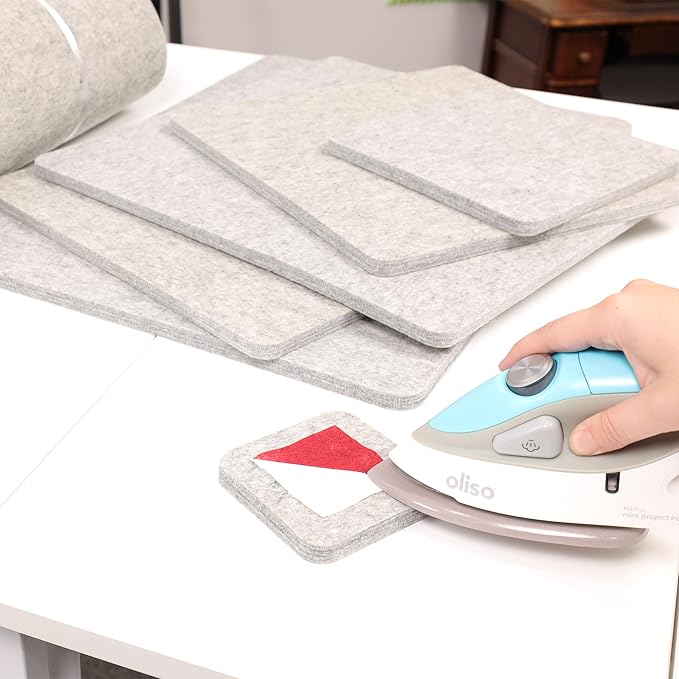 Wool Pressing Mat - Ironing Pad for Quilting & Sewing | Premium 100% New Zealand Felted Wool, by Sew Creative (4" x 4")