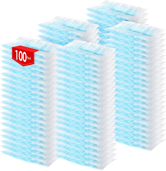 100 Count Electrostatic Duster Refills Compatible with Swiffer Duster, Multi-Surface Dusting Refills, Microfibre Dusters for Cleaning, Unscented