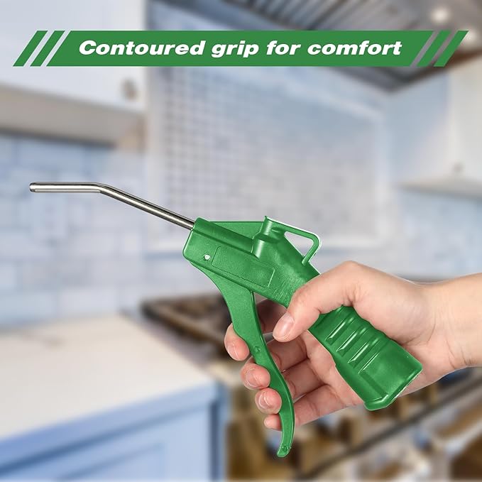 Honoson 16 Pcs Air Nozzle Blower Gun Pistol Grip Air Blow Tool Compressor Accessories for Industrial Household Mechanics (Green)