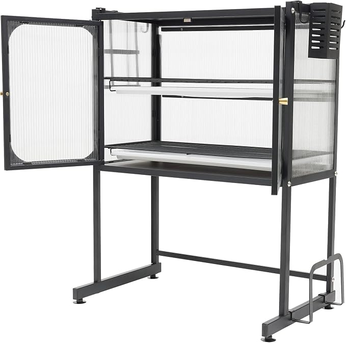 Over The Sink Dish Drying Rack, 3 Tier Large Metal Dish Drying Rack with Cover, Keep Kitchen Sink Shlef Organized Space-Saving Dish Drainer Kitchen Organizer for Dishes and Cutlery, Black