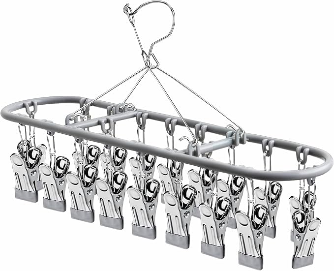 sock hanger for drying bra rack underwear panty baby legging hanging dryer | stainless socks children bib clothes hangers clip clips metal lingerie delicates undergarment bathroom clothing foldable dry