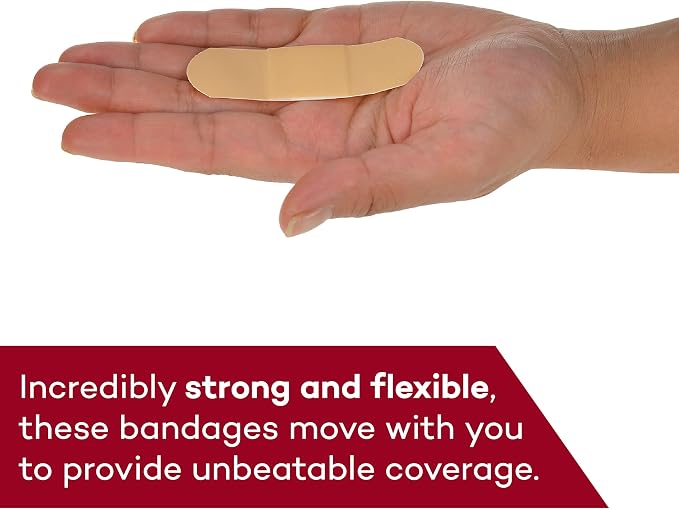 Dealmed Assorted Adhesive Bandages - Sterile, Latex Free - 280 Count | PU Material, Non Stick Pad, Sheer And Clear Styles, 5 Sizes 2 x 4 in To 7/8 in Round, Individually Wrapped, For Cuts Testing