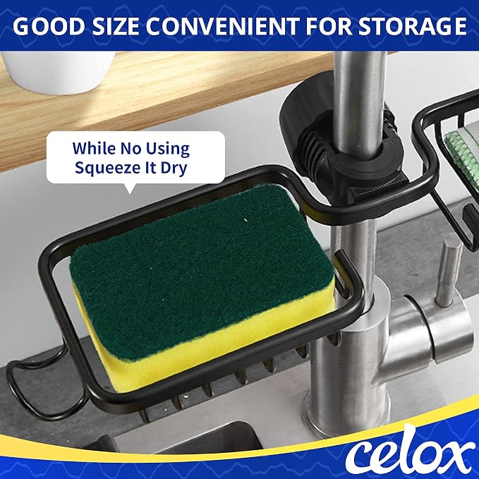 CELOX 24 Pack Dish Sponge for Kitchen, Dual Sided Scrub Sponge Heavy Duty, Non-Scratch Sponges Perfect for Kitchen Dishwashing and Household Cleaning, Highly Absorbent and Easy to Dry for Reuse
