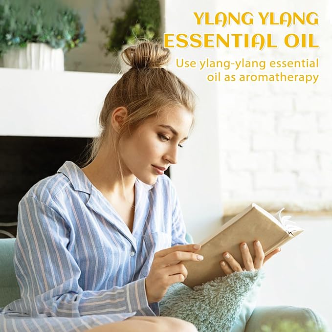 EVOKE OCCU Ylang Ylang Essential Oil 4 Oz, Pure Ylang Ylang Oil for Skin Hair Aromatherapy Diffuser Fragrance DIY- 4 FL Oz | Ideal for Hair, Floral Aroma for Aromatherapy, DIY & Home Fragrance - 118mL / 4 fl oz