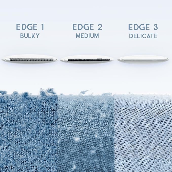 Fabric Shaver & Lint Remover |Battery-Free 4-in-1 Depiller with 3 Fabric-Safe Edges for Clothes & Upholstery (Turquoise)
