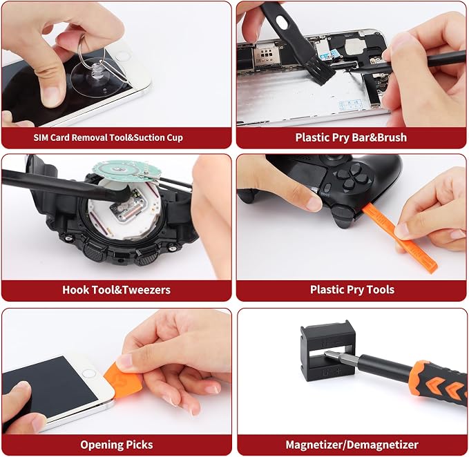 59 in 1 Small Magnetic Precision Screwdriver Set With Case | Multi-bit Screwdriver Set, Professional Electronic Tools Kit for iPhone, MacBook, Computer, Laptop, PC, RC, PS4, Xbox, Watch