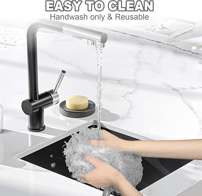 Eunice 13-78 Inches Ceiling Fan Duster with Extension Pole | Extendable Microfiber Cleaning Brush for High Ceiling, Blades, Cobwebs, Adjustable Dusting Tool for Home, Window,Door(Gray)