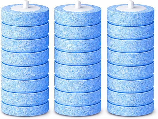 Count Disposable Toilet Brush Heads, Toilet Bowl Wand Refills, Replacement Heads for Toilet and Bathroom Cleaning, Not Compatible with Electric Toilet Brushes(24PCS)